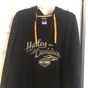 Harley Davidson hooded pullover sweatshirt